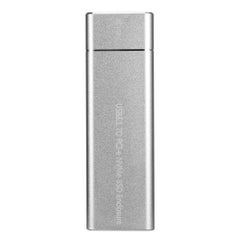 Buy M.2 M Key NVMe Drive Housing Case 10Gbps High Speed Hard Drive Disk Silver in UAE