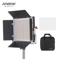 Buy Professional LED Video Light with U Bracket and Barndoor Lighting Kit Multicolour in Saudi Arabia