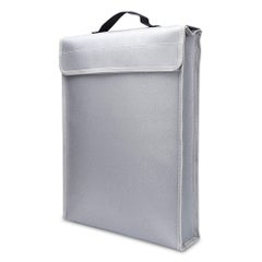 Buy Portable Fireproof Document Bag Holder Pouch Silver in Saudi Arabia