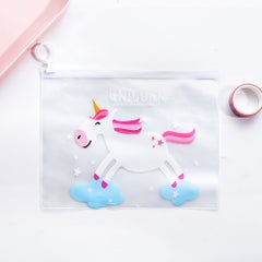 Buy Cartoon PVC Transparent Pencil Case Multicolour in Saudi Arabia