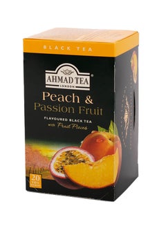 Buy Peach And Passion Fruit Flavoured Black Tea 2grams Pack of 20 in UAE