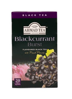 Buy Blackcurrant Burst Flavoured Black Tea 2grams Pack of 20 in UAE