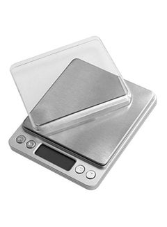 Buy Digital Weighing Scale Machine 2000 Gram Silver 14x11x5cm in UAE