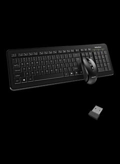 Buy Wireless Keyboard And Mouse Set Black in UAE