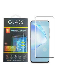 Buy Full Screen Protector For Samsung Galaxy S20 Ultra [5D CURVED] - Full Glue - Full Coverage Design Black in Saudi Arabia