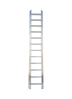 Buy Extension Straight 12 Plus 12 Steps Ladder Silver 335x43x16cm in UAE