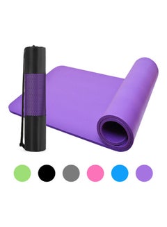 Pilates Yoga Mat Exercise Fitness Gym Carry  Thick Non-Slip Mat 