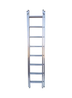 Buy Extension Straight 8 Plus 8 Steps Ladder Silver 228x63x14cm in UAE