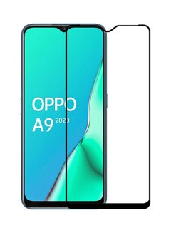 Buy Tempered Glass Screen Protector For Oppo A9 2020 Black in UAE