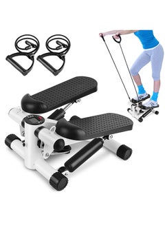 Buy Mini Fitness Twist Stepper Electronic Display Home Exercise Equipment with Resistance Bands 30.5 x 33 x 20cm in Saudi Arabia