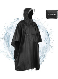 Buy Hooded Waterproof Rain Poncho 22.00x5.00x20.00cm in Saudi Arabia