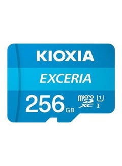 Buy Exceria microSD 256GB Flash Memory Card w/Adapter U1 R100 C10 Full HD High Read Speed 100MB/s Blue in Saudi Arabia