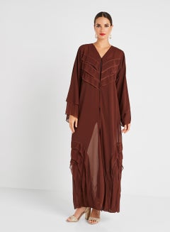 Buy Classic Abaya Brown in UAE