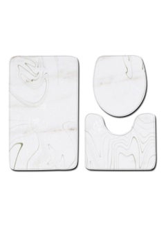 اشتري 3-Piece Bath Mat Accessory Set multicolour 75x45cm في الامارات