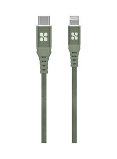 Buy MFi Certified USB-C to Lightning Cable, 3A Fast Charging Syncing Nylon Braided Cord with 27W Power Delivery and Anti-Tangle 2m Cable for iPhone, iPad Pro, iPod, MacBook Pro,PowerCord-200 Midnight Green in UAE