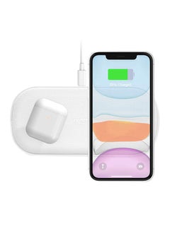 Buy 5 Coils Fast Wireless Charging Pad White in UAE
