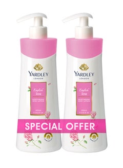 Buy Pack Of 2 Body Lotion English Rose 800ml in UAE