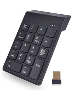 Buy 18 Keys 2.4G Wireless Numeric Keypad Black in UAE