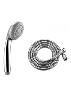 Buy Shower Head With Hose Silver in UAE