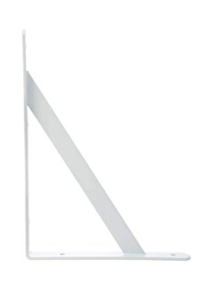 Buy 2-Piece Right Angle Shelf Bracket Set White 9x12inch in UAE