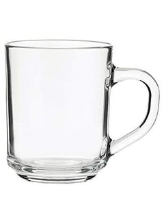Buy 6-Piece Glass Tea Cup Set Clear in UAE