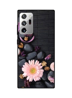 Buy Floral Printed Case Cover For Samsung Galaxy Note20 Ultra Black/Pink in UAE