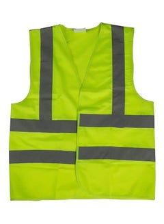 Buy Reflective Safety Vest Green/Grey in Saudi Arabia