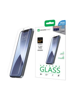 Buy Supreme Glass Screen Protector For iPhone 12 Pro MAX Clear in UAE