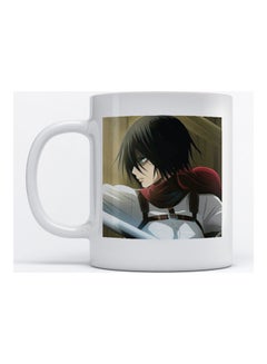 Buy Mug Attack On Titan For Coffee And Tea White 350ml in Saudi Arabia