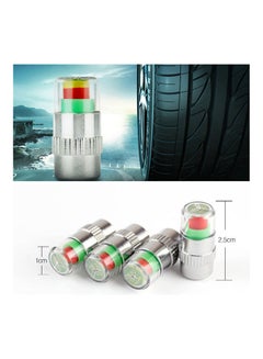 Buy 4pcs /set 2.4 Bar Car Tire Pressure Monitoring Valve Cap Sensor Indicator 3 Color Eye Alert in Egypt