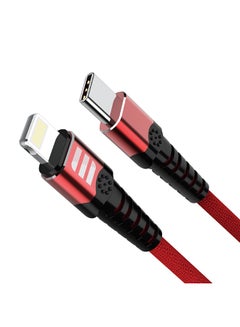 Buy Creative Series Apple Certified USB C To Lightning Cable Red in Saudi Arabia