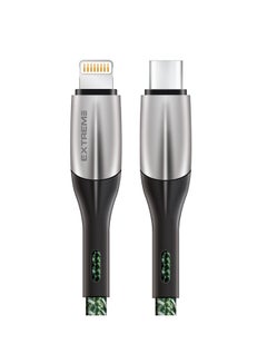 Buy Touch Series Type C To Lightning Quick Charge Cable Green in Saudi Arabia