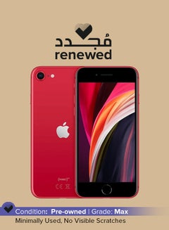 Buy Renewed - iPhone SE 2020 (2nd-gen) With Facetime 64GB (Product) Red - International Version in UAE