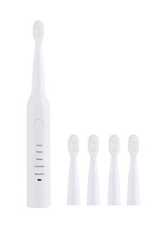 Buy SA-86 Electric USB Rechargeable Toothbrush White 21 x 3.5 x 9.6cm in Saudi Arabia