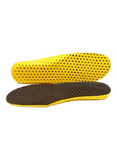 اشتري Breathable Deodorant Shock-proof Insoles Unisex Fitness Sport Sneakers Shoes Pad Black في السعودية