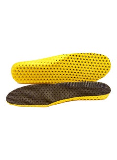 Buy Breathable Deodorant Shock-proof Insoles Unisex Fitness Sport Sneakers Shoes Pad Black in Saudi Arabia