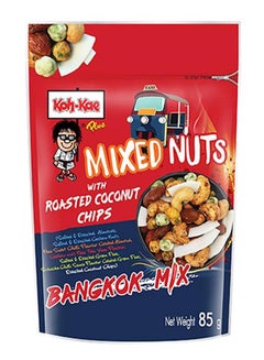 Buy Mixed Nuts With Roasted Coconut Chips Snack 85grams in UAE