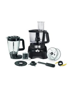 Buy Double Force Food Processor, Large capacity, 8 attachments, 28 functions, Plastic 3 L 1000 W FP821827 Black/Clear in Egypt