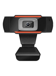 Buy Universal Clip USB Webcam With Microphone Black in Saudi Arabia