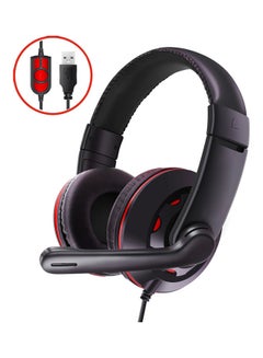 Buy On Ear USB Stereo Wired Gaming Headphones in UAE