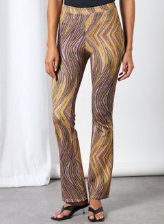 Buy Abstract Print Knit Pants Multicolour in Saudi Arabia