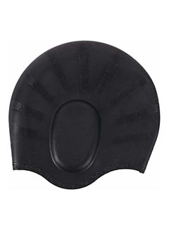 Buy Waterproof Adult Silicone Elastic Ears Protector Men Women Swimming Pool Cap Hat 23x22.5x1cm in UAE