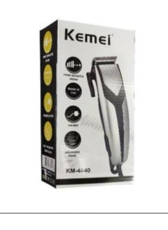Buy Km-4640 Professional Hair Clipper Silver in Saudi Arabia