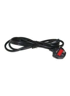 Buy Laptop Power Cable With EU Plug Black/Red in UAE