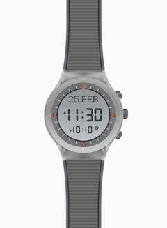 Buy Water Resistant Rubber Digital Watch WY-16 - 39 mm - Grey in UAE
