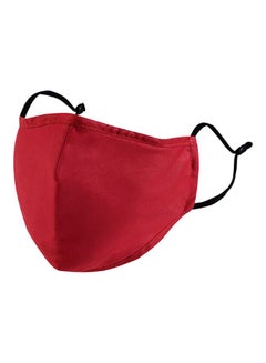 Buy Cotton Protective Mask Red/Black 22x14cm in UAE