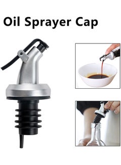 Buy Bottle Pourer Oil Sprayer Cap Spout Liquor Dispenser for Olive Oil Vinegar Bottle Pourers Spouts Silver 9.5*3*5cm in Saudi Arabia