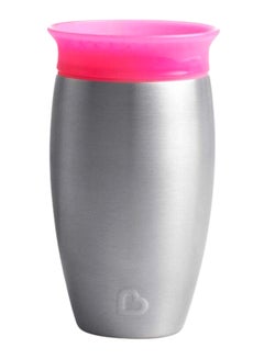 Buy Miracle 360-Degree Sippy Cup, 12+ M - Pink/Silver in UAE