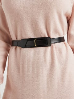 Buy Structured Slider Belt Black in Saudi Arabia