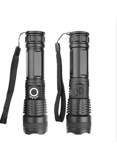 Buy Power Display USB Charging Flashlight Black 16.6x4x3.3cm in Saudi Arabia